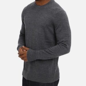 Smartwool Gray Lightweight Wool Crewneck Pullover Sweater